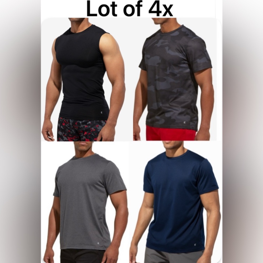 Lot of 4x NWT [Eastbay] Performance Wear Athletic Activewear Shirts Mens Sz XS